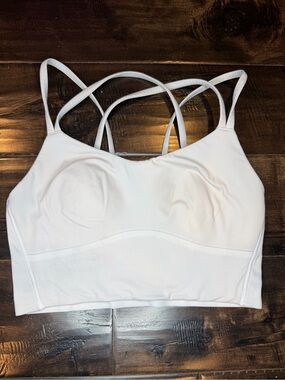 Lululemon Free To Be Wild Sports Bra Long Line - White - Size 6 (Estimated)